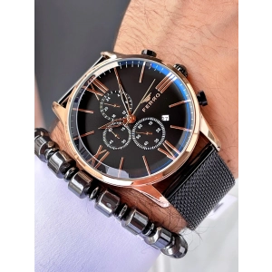 Ferro Black Mesh Strap Mens Wristwatch FM1536C-R