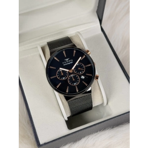 Ferro Black Mesh Strap Mens Wristwatch FM1697C-G