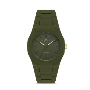 Ferro Yeşil Silikon Kordon Erkek Kol Saati F11400D-19F 3 ATM SuGeçirmez 2 YılGarantili HediyePaketli