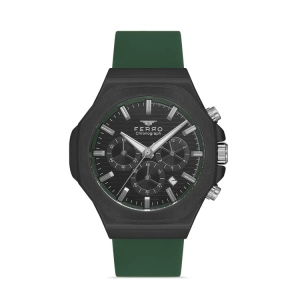 Ferro Green Silicone Band Mens Wristwatch FM31348D-ZF2