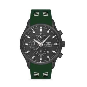 Ferro Green Silicone Band Mens Wristwatch FM31354D-ZG