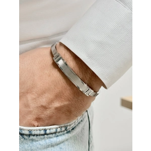 Gümüş Çelik Erkek Bileklik FRJ10094A-A 2 Yıl Garantili Hediye Paketli