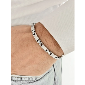 Gümüş Çelik Erkek Bileklik FRJ10112A-A 2 Yıl Garantili Hediye Paketli