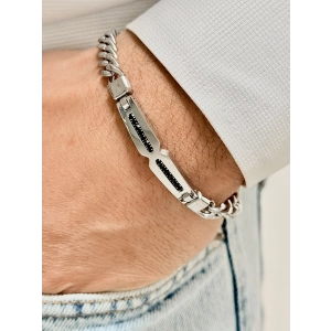 Gümüş Çelik Erkek Bileklik FRJ10136A-A 2 Yıl Garantili Hediye Paketli