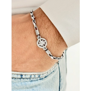 Gümüş Çelik Erkek Bileklik FRJ10138A-A 2 Yıl Garantili Hediye Paketli