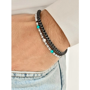 Gümüş Çelik Erkek Bileklik FRJ10142A-A 2 Yıl Garantili Hediye Paketli