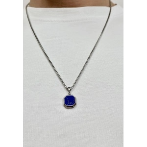 Gümüş Çelik Erkek Kolye FRJ10144A-A3 2 Yıl Garantili Hediye Paketli