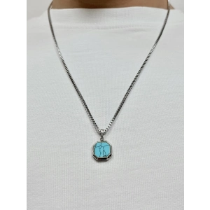 Gümüş Çelik Erkek Kolye FRJ10144A-A5 2 Yıl Garantili Hediye Paketli