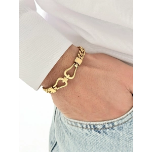 Sarı Çelik Erkek Bileklik FRJ10165A-B 2 Yıl Garantili Hediye Paketli