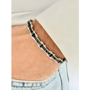 Siyah Çelik Erkek Bileklik FRJ10116A-G 2 Yıl Garantili Hediye Paketli