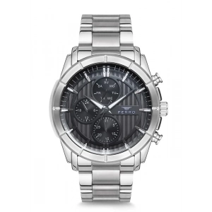 Toms Gümüş Çelik Kordon Erkek Kol Saati FM1889A-A4