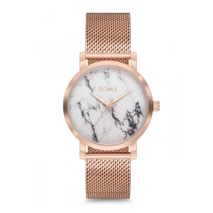 Toms Rose Hasır Kordon Kadın Kol Saati T1792C-1088-C 3ATM Su Geçirmez 2 Yıl Garantili
