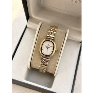 Ferro Sarı Çelik Kordon Kadın Kol Saati FM88091A-B 2 Yıl Garantili 3 ATM Su Geçirmez Hediye Paketli