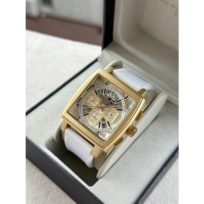 Ferro Beyaz Silikon Kordon Erkek Kol Saati FM11553DWT-D Fonksiyonları Aktif 3 ATM Su Geçirmez