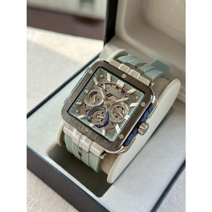 Ferro Gri Silikon Kordon Erkek Kol Saati FM11572DWT-ZT2 Fonksiyonları Aktif 3 ATM Su Geçirmez