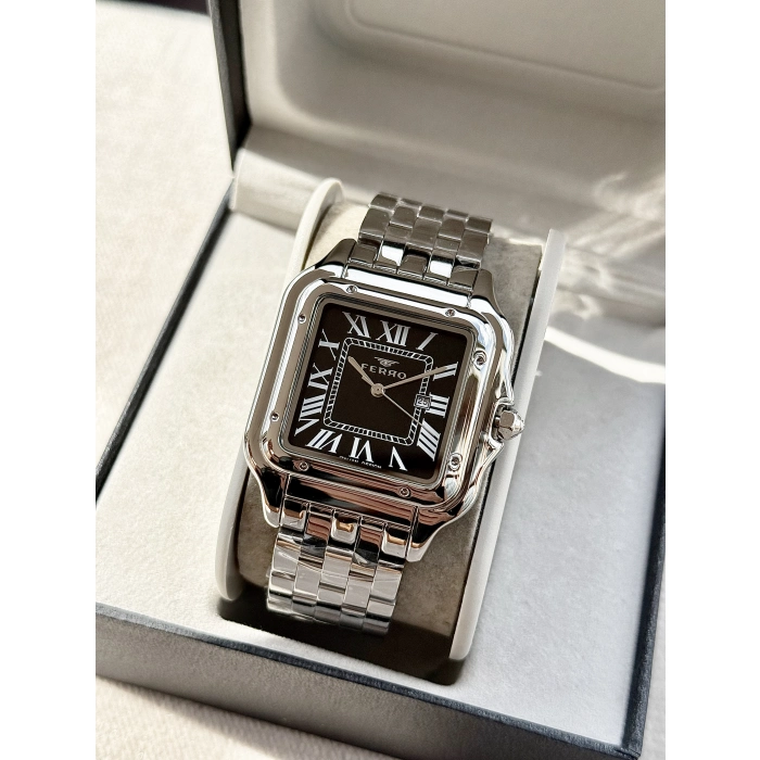 Ferro Gümüş Çelik Kordon Erkek Kol Saati FL21622AWT-A2 3ATM Su Geçirmez 2 Yıl Garantili HediyePaket