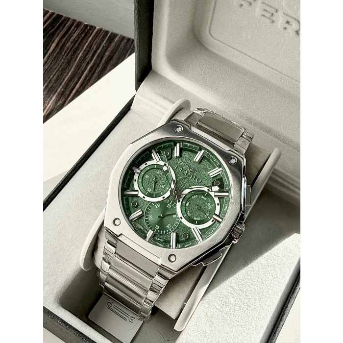 Ferro Gümüş Çelik Kordon Erkek Kol Saati FM43023AWT-A6 Tüm Fonksiyonlar Aktif 3ATM Su Geçirmez