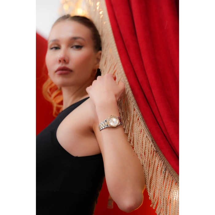 Ferro Gümüş Çelik Kordon Kadın Kol Saati FL21518AWT-D 3ATM Su Geçirmez 2 Yıl Garantili HediyePaketli