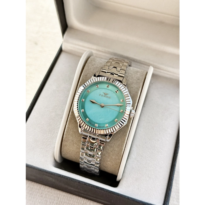 Ferro Gümüş Çelik Kordon Kadın kol Saati FL21632AWT-B2 3ATM Su Geçirmez 2 Yıl Garantili HediyePaket