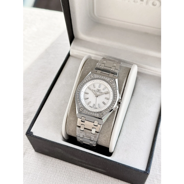 Ferro Gümüş Çelik Kordon Kadın Kol Saati FL43007A-A 3ATM Su Geçirmez 2 Yıl Garantili HediyePaketli