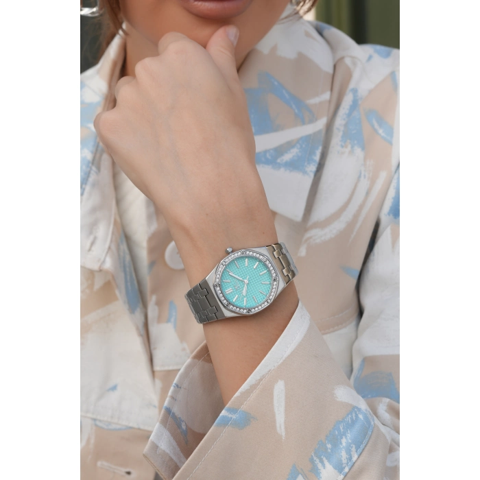 Ferro Gümüş Çelik Kordon Kadın Kol Saati FL43029A-A15 3ATM Su Geçirmez 2 Yıl Garantili HediyePaketli