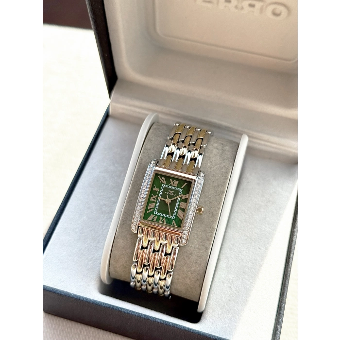 Ferro Gümüş ve Sarı Çelik kordon Kadın Kol Saati FL21483A-D6 3ATM Su Geçirmez 2 Yıl Garantili