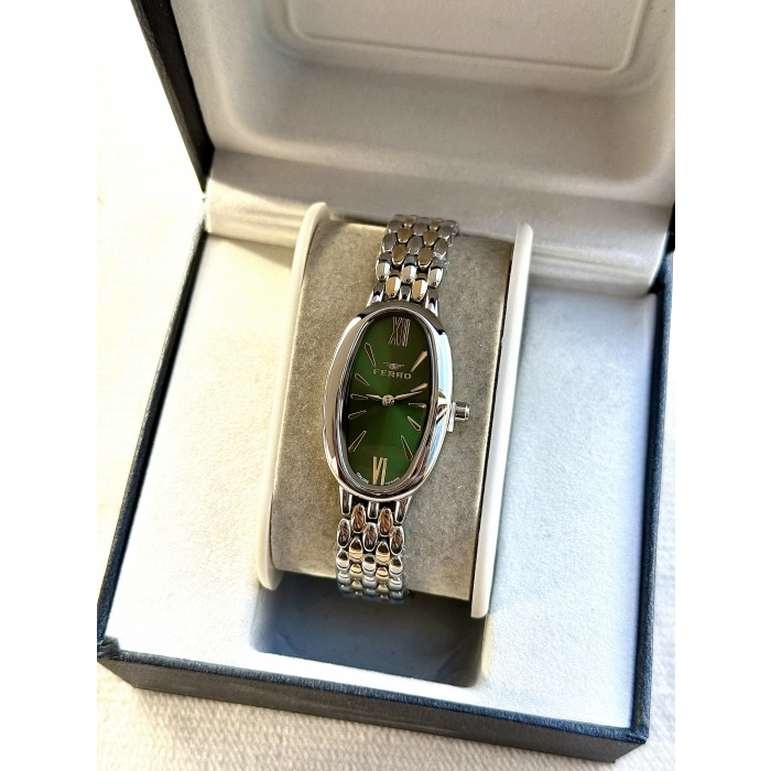 Ferro Gümüş ve Sarı Çelik Kordon Kadın Kol Saati FL21510A-D6 3ATM Su Geçirmez 2 Yıl Garantili