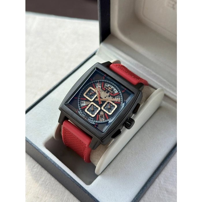 Ferro Kırmızı Silikon Kordon Erkek Kol Saati FM11553DWT-ZK Fonksiyonları Aktif 3 ATM Su Geçirmez