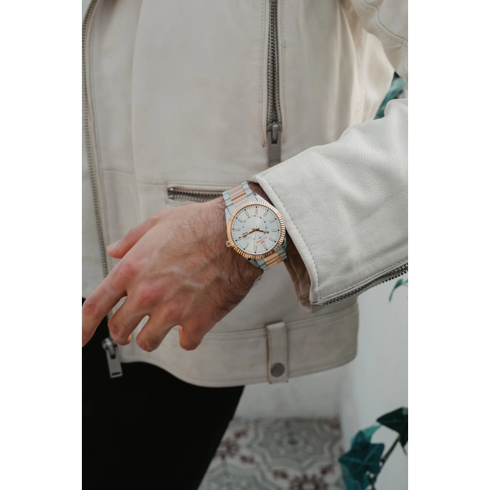 Ferro Rose Çelik Kordon Erkek Kol Saati F11288A-E 3 ATM Su Geçirmez 2 Yıl Garantili Hediye Paketli