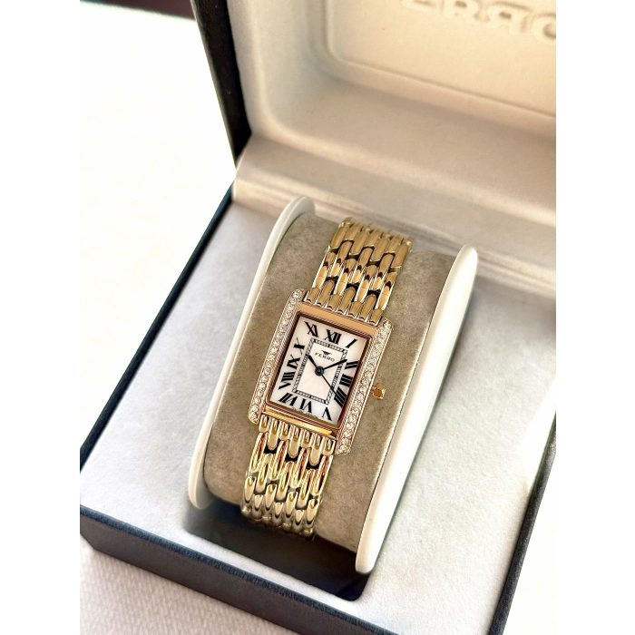 Ferro Sarı Çelik Kordon kadın Kol Saati FL21483A-B 3ATM Su Geçirmez 2 Yıl Garantili HediyePaketli