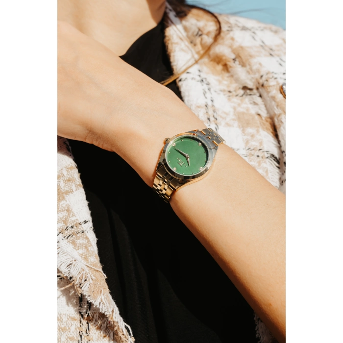 Ferro Sarı Çelik Kordon Kadın Kol Saati FL40141A-B6 3ATM Su Geçirmez 2 Yıl Garantili HediyePaketli