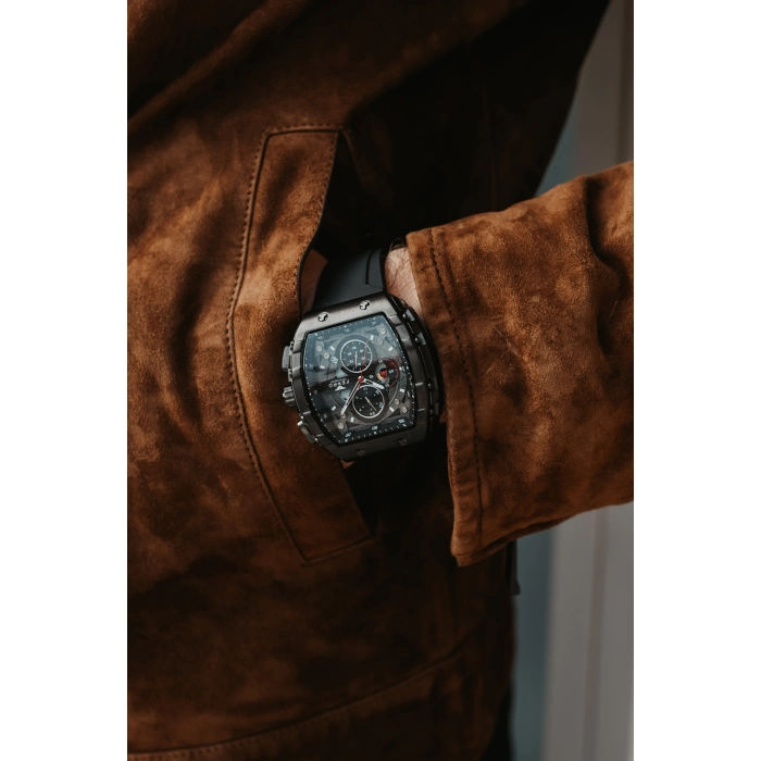 Ferro Yellow Silicone Band Mens Wristwatch FM31346D-ZN