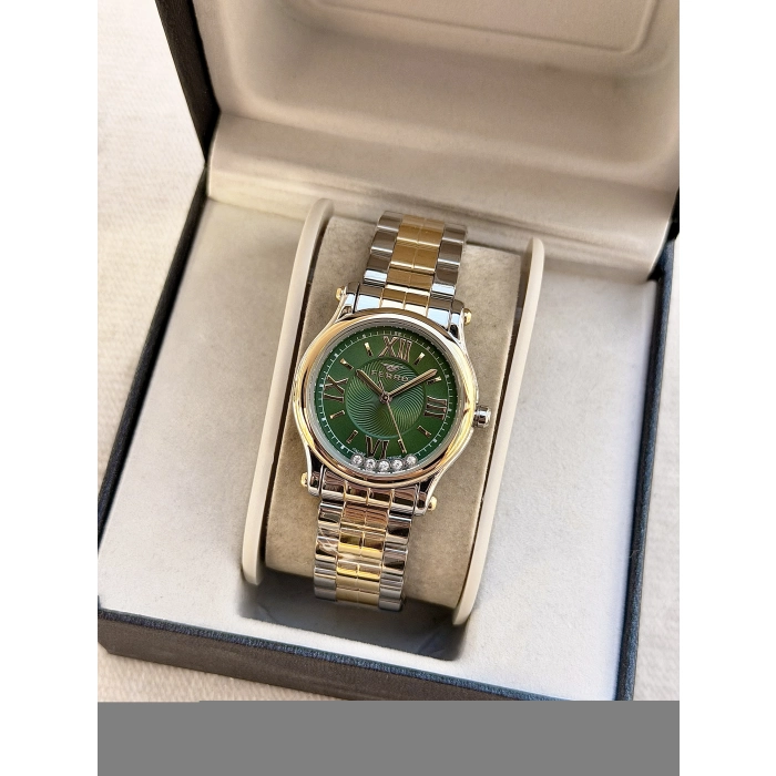 Ferro Sarı ve Gümüş Çelik Kordon Kadın Kol Saati FL21478AWT-D6 3ATM Su Geçirmez 2 Yıl Garantili