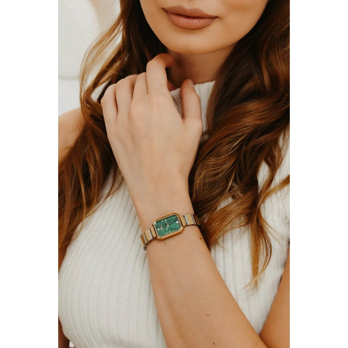 Ferro Sarı ve Gümüş Çelik Kordon Kadın Kol Saati FL21607AWT-D6 3ATM Su Geçirmez 2 Yıl Garantili