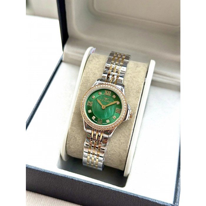 Ferro Sarı ve Gümüş Çelik Kordon Kadın Kol Saati FL43030A-D6 3ATM Su Geçirmez 2 Yıl Garantili