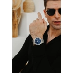 Ferro Gümüş Çelik Kordon Erkek Kol Saati FM43024A-A3 Tüm Fonksiyonlar Aktif 3ATM Su Geçirmez