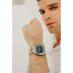 Ferro Gümüş Çelik Kordon Erkek Kol Saati FM43025A-A3 Tüm Fonksiyonlar Aktif 3ATM Su Geçirmez