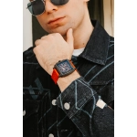 Ferro Kırmızı Silikon Kordon Erkek Kol Saati FM11553DWT-ZK Fonksiyonları Aktif 3 ATM Su Geçirmez