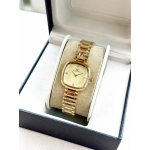 Ferro Sarı Çelik Kordon Kadın Kol Saati FL43028A-B4 3ATM Su Geçirmez 2 Yıl Garantili HediyePaketli