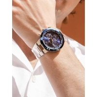 Ferro Gümüş Çelik Kordon Erkek Kol Saati FM11568AWT-L3 Fonksiyonları Aktif 3 ATM Su Geçirmez