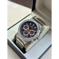 Ferro Gümüş Çelik Kordon Erkek Kol Saati FM40123A-A3 Tüm Fonksiyonlar Aktif 3 ATM Su Geçirmez