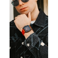 Ferro Kırmızı Silikon Kordon Erkek Kol Saati FM11553DWT-ZK Fonksiyonları Aktif 3 ATM Su Geçirmez