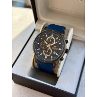 Ferro Lacivert Silikon Kordon Erkek Kol Saati FM31363D-ZD4 Tüm Fonksiyonlar Aktif 3 ATM Su Geçirmez