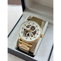 Ferro Sarı Çelik Kordon Erkek Kol Saati F31399A-B 3ATM Su Geçirmez 2 Yıl Garantili HediyePaketli