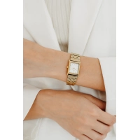 Ferro Sarı Çelik Kordon Kadın Kol Saati FL21599AWT-B 3ATM Su Geçirmez 2 Yıl Garantili HediyePaketli