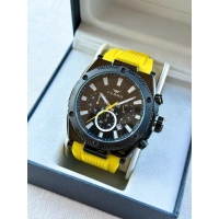 Ferro Sarı Silikon Kordon Erkek Kol Saati FM31396D-ZN Tüm Fonksiyonlar Aktif 3 ATM Su Geçirmez