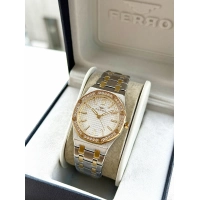 Ferro Sarı ve Gümüş Çelik Kordon Kadın Kol Saati FL43029A-D 3ATM Su Geçirmez 2 Yıl Garantili