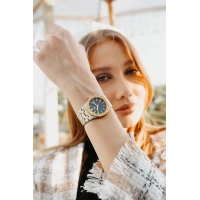 Ferro Sarı ve Gümüş Çelik Kordon Kadın Kol Saati FL43029A-D3 3ATM Su Geçirmez 2 Yıl Garantili