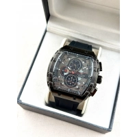 Ferro Siyah Silikon Kordon Erkek Kol Saati FM31346D-G Tüm Fonksiyonları Aktif 3 ATM Su Geçirmez