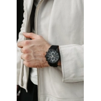 Ferro Siyah Silikon Kordon Erkek Kol Saati FM31363D-G Tüm Fonksiyonlar Aktif 3 ATM Su Geçirmez